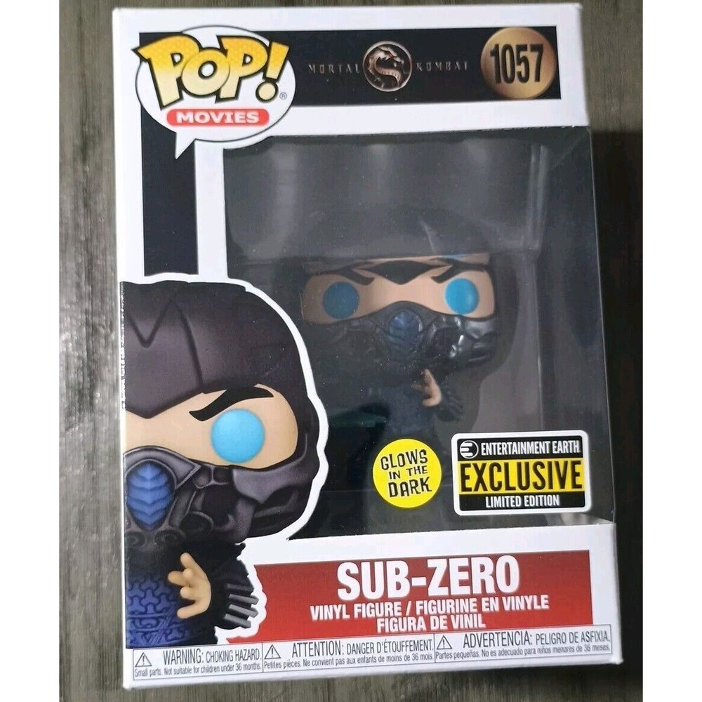 Funko POP Mortal Kombat Glow In Dark Sub-Zero 1057 Entertainment Earth Exclusive